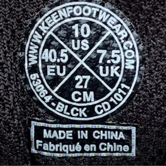 Keen Auckland Lace Black Athletic Walking Shoes Sneakers Women’s size 10 - Picture 10 of 15